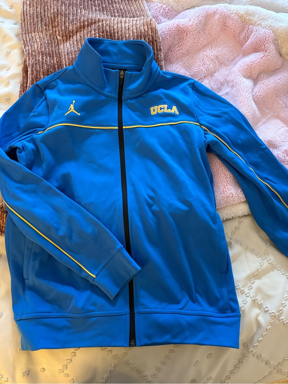 Jordan UCLA Royal Blue Track Jacket with Yellow Accents